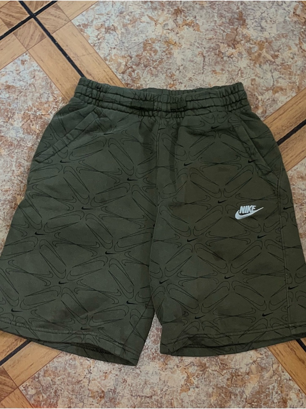 Nike Fleece Olive Green shorts